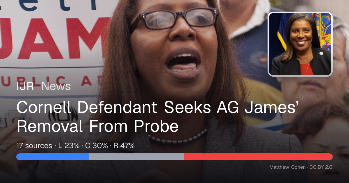 Cornell Defendant Seeks AG James’ Removal From Probe — IJR News