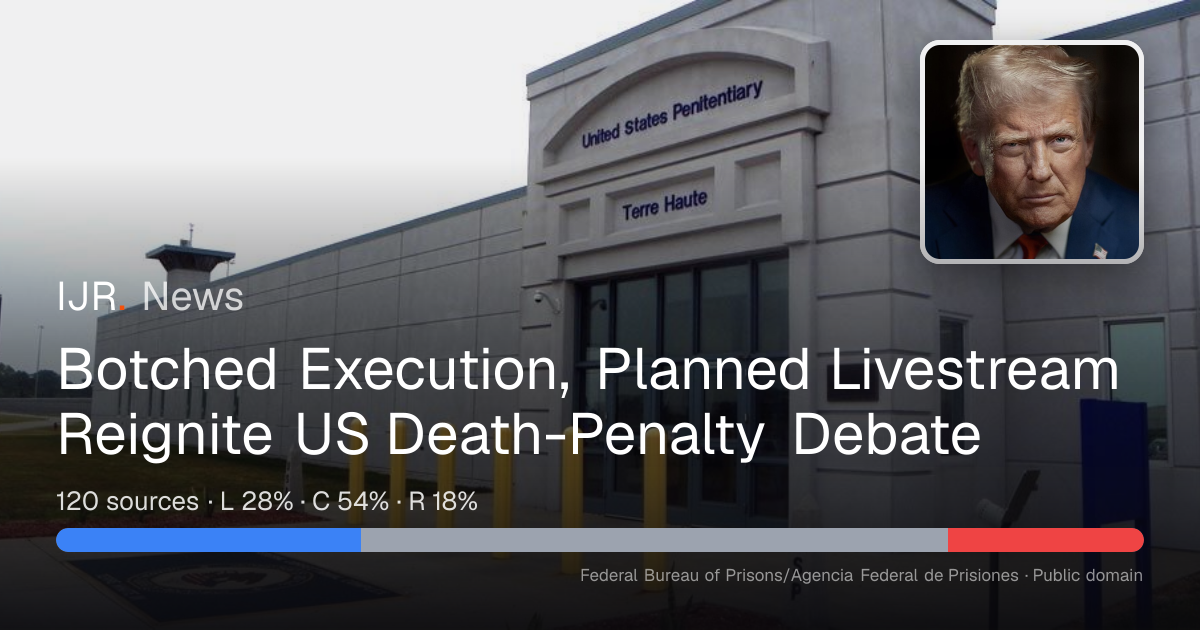 Botched Execution, Planned Livestream Reignite US Death-Penalty Debate ...