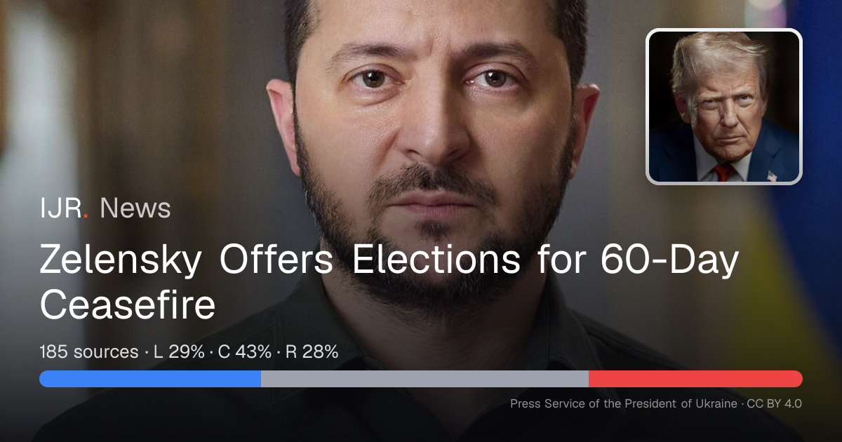 Zelensky Offers Elections for 60-Day Ceasefire — IJR News
