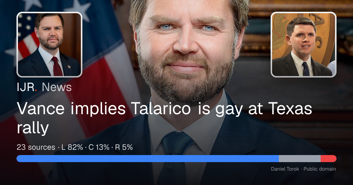 Vance implies Talarico is gay at Texas rally — IJR News