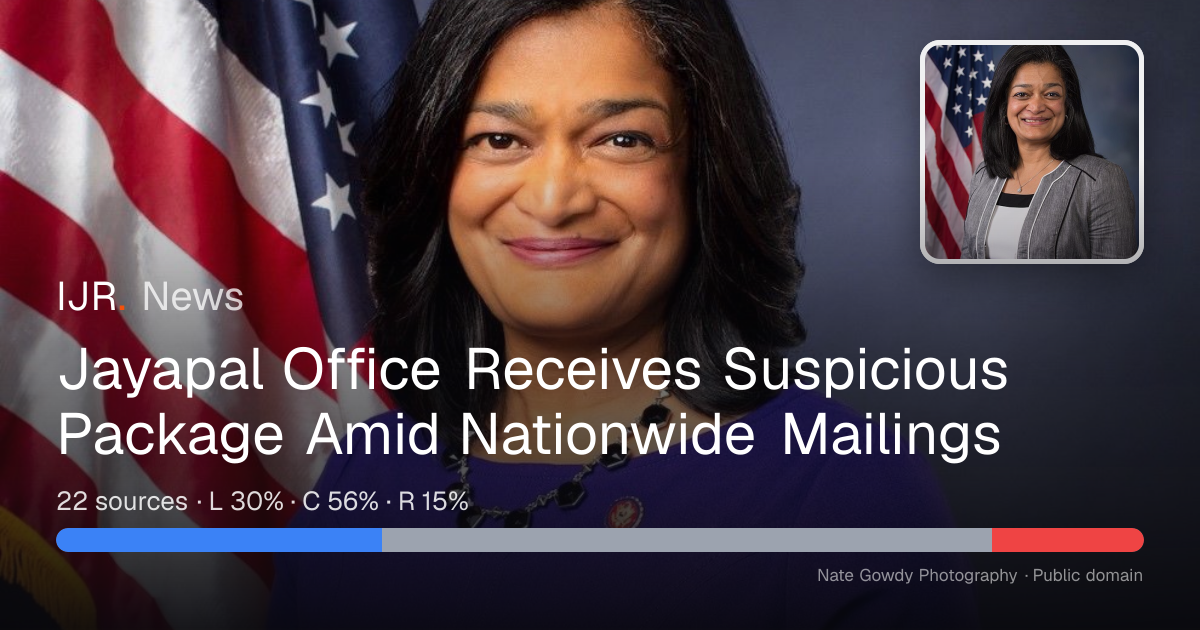Jayapal Office Receives Suspicious Package Amid Nationwide Mailings ...