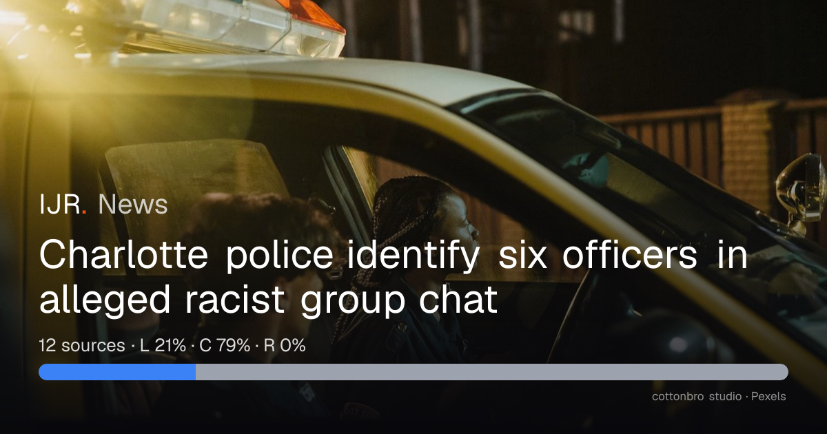 Charlotte police identify six officers in alleged racist group chat ...