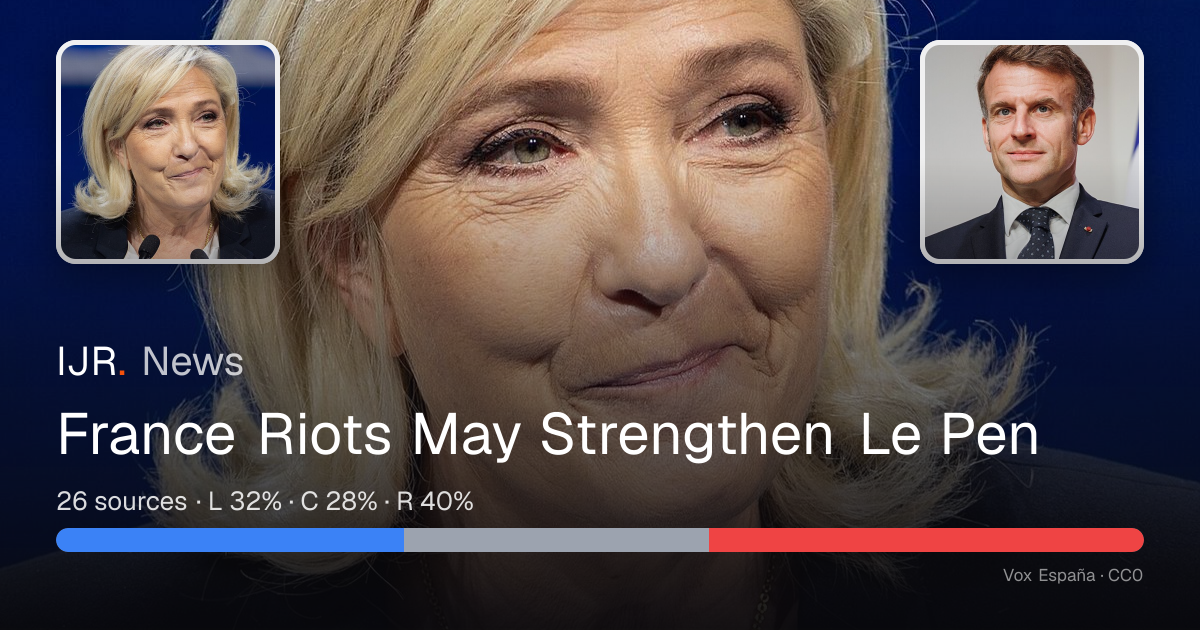 France Riots May Strengthen Le Pen — IJR News