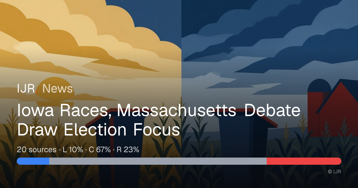 Iowa Races, Massachusetts Debate Draw Election Focus — IJR News