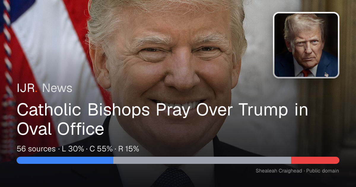 Catholic Bishops Pray Over Trump in Oval Office — IJR News