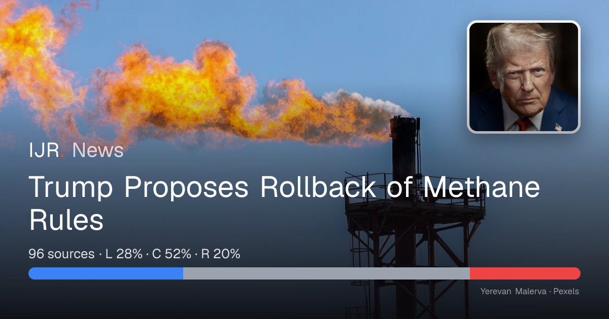 Trump Proposes Rollback of Methane Rules — IJR News