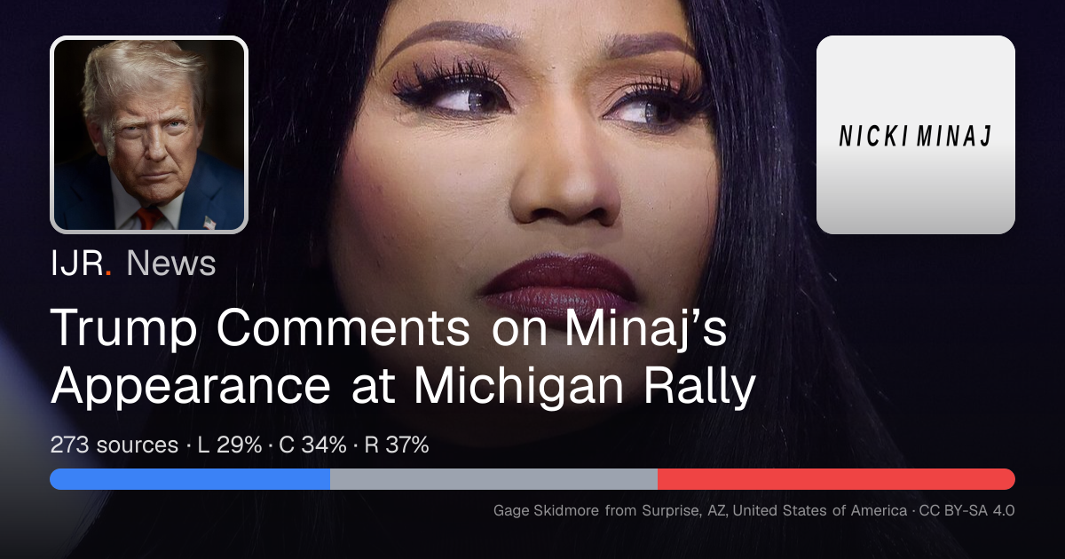 Trump Comments on Minaj’s Appearance at Michigan Rally — IJR News