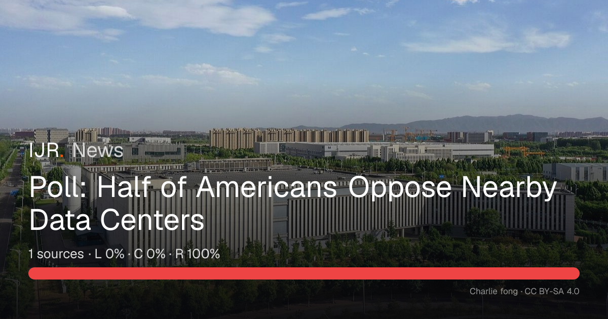 Poll: Half of Americans Oppose Nearby Data Centers — IJR News