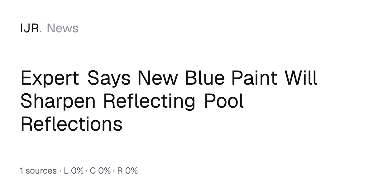 Pool Expert Admits Trump’s National Mall Paint Job Will Actually Look ...