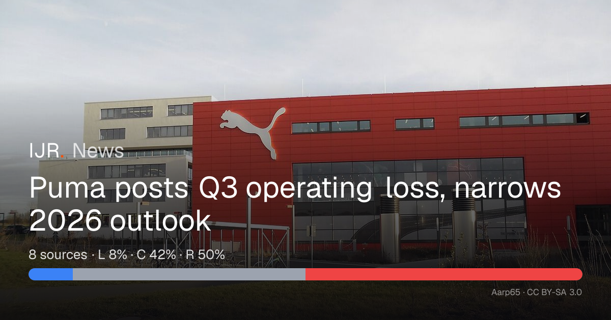 Puma posts Q3 operating loss, narrows 2026 outlook — IJR News