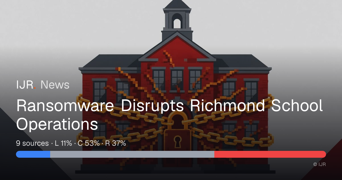 Ransomware Disrupts Richmond School Operations — IJR News