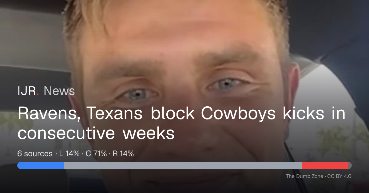Ravens, Texans block Cowboys kicks in consecutive weeks — IJR News