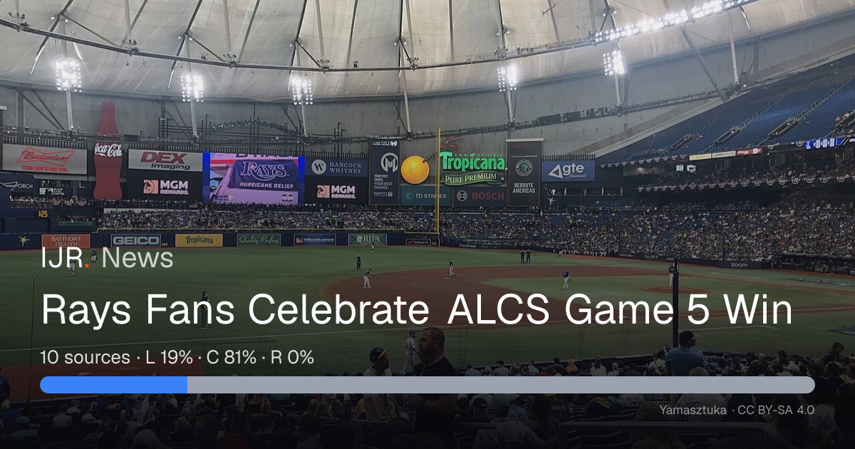 Rays Fans Celebrate ALCS Game 5 Win — IJR News