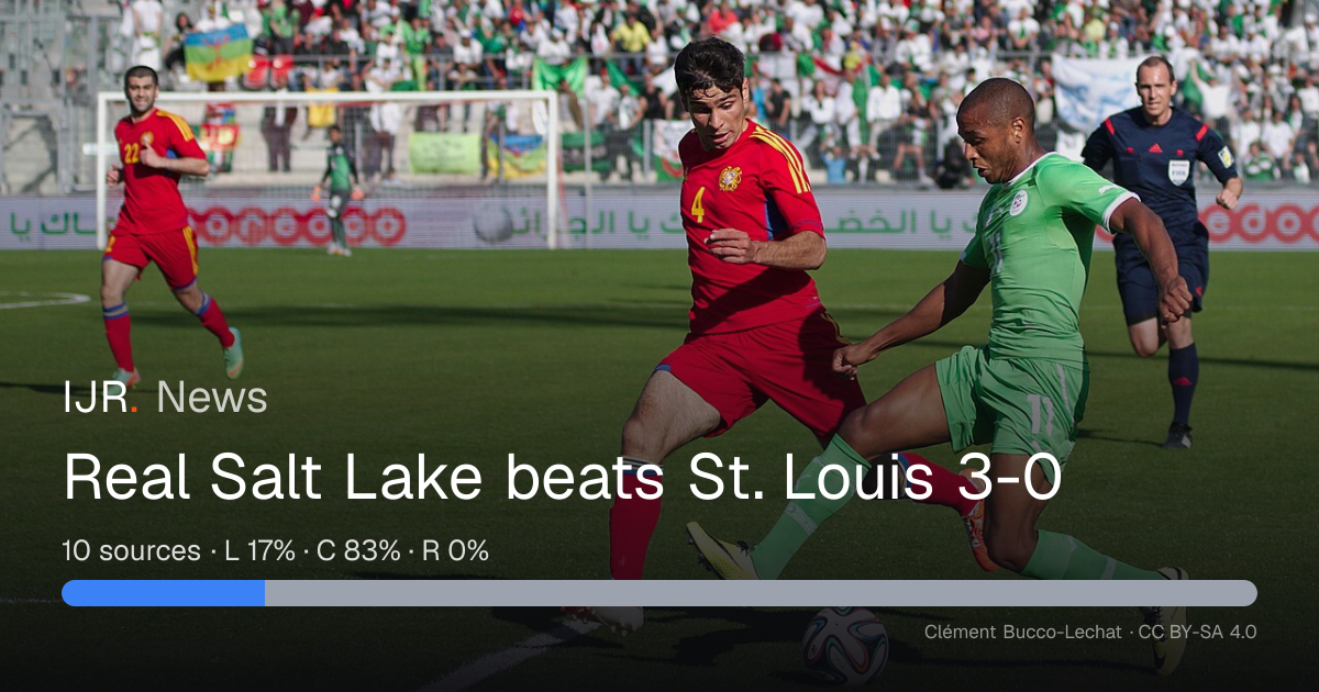 Real Salt Lake beats St. Louis 3-0 — IJR News