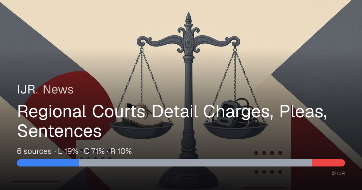 Regional Courts Detail Charges, Pleas, Sentences — IJR News