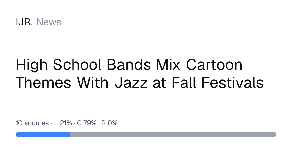 High School Bands Mix Cartoon Themes With Jazz at Fall Festivals — IJR News