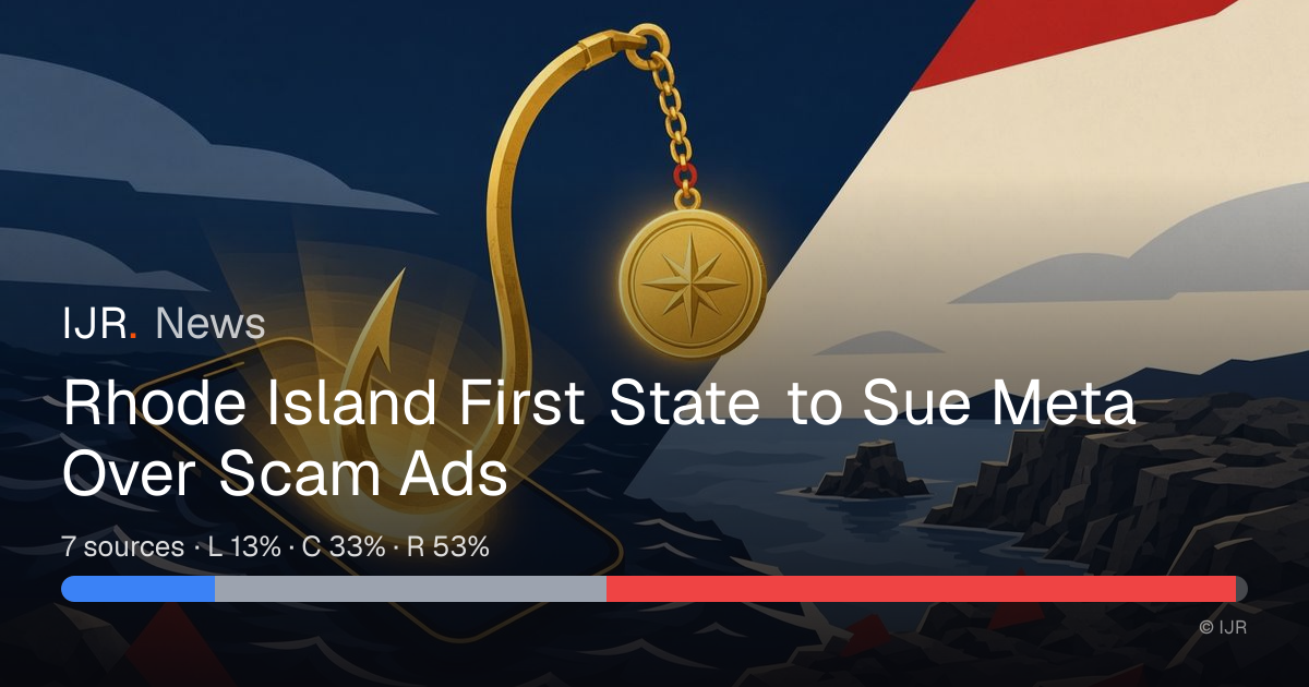 Rhode Island First State to Sue Meta Over Scam Ads — IJR News