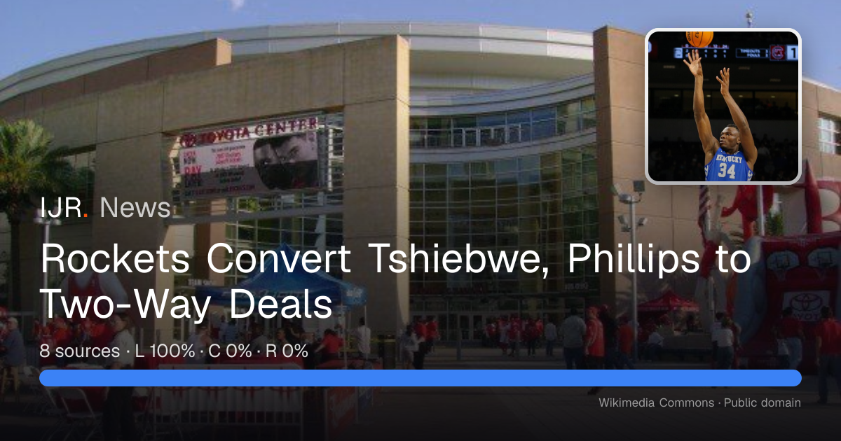 Rockets Convert Tshiebwe, Phillips to Two-Way Deals — IJR News