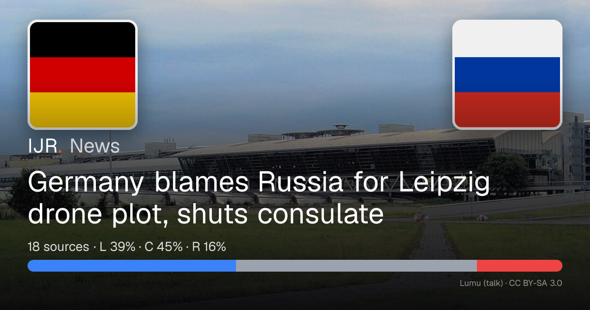Germany blames Russia for Leipzig drone plot, shuts consulate — IJR News