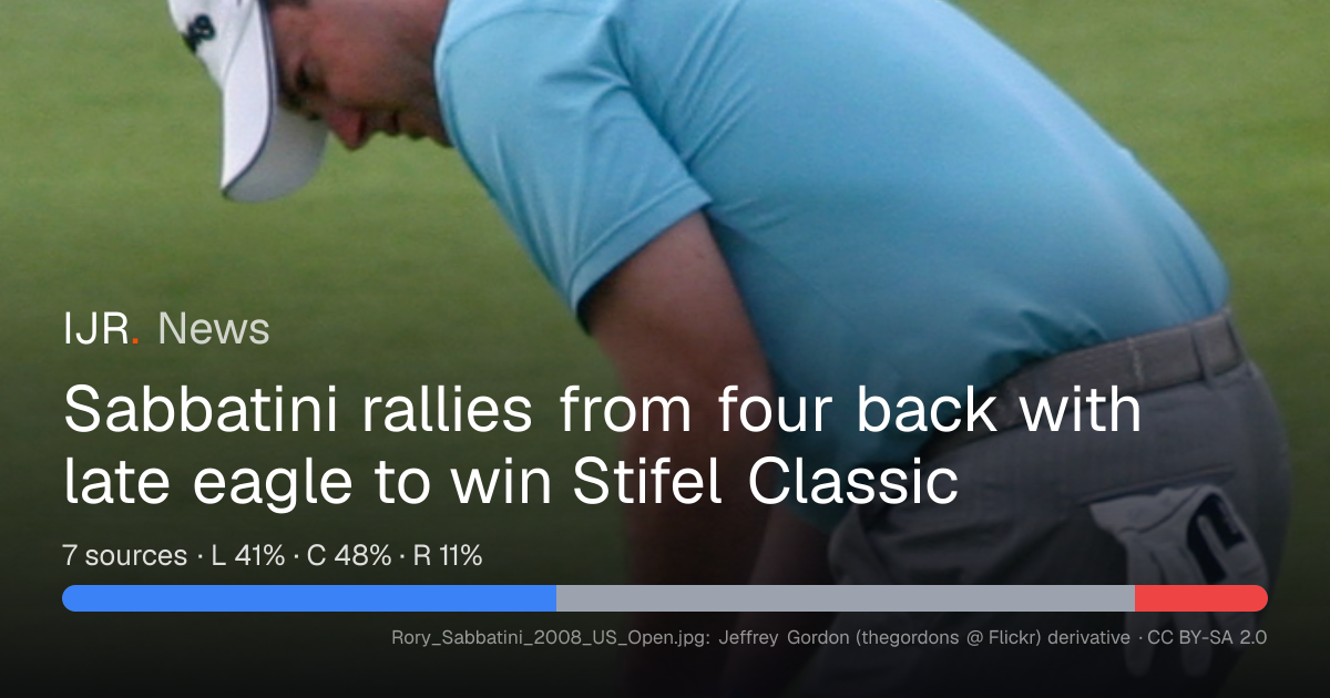 Sabbatini wins Stifel Classic for first Champions Tour title — IJR News
