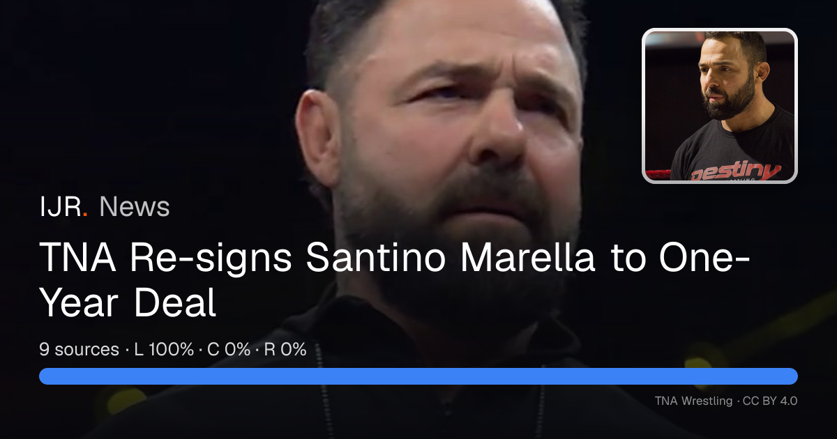 TNA Re-signs Santino Marella to One-Year Deal — IJR News