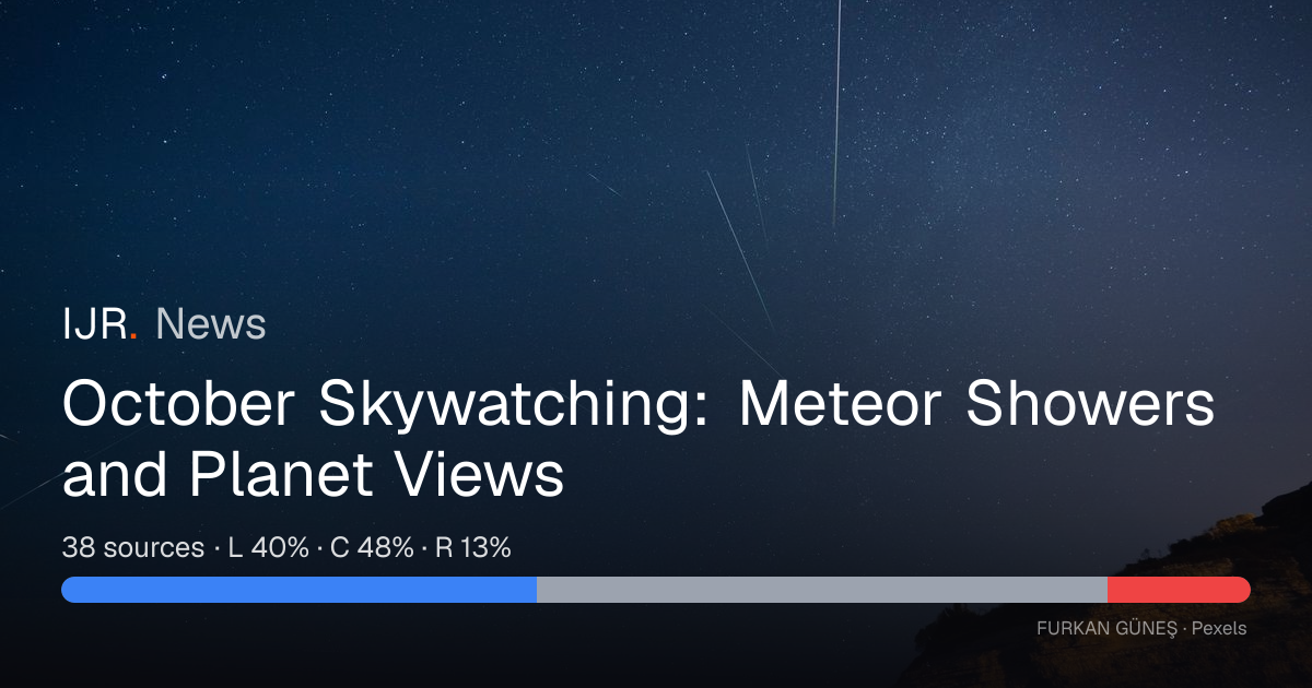 October Skywatching: Meteor Showers and Planet Views — IJR News