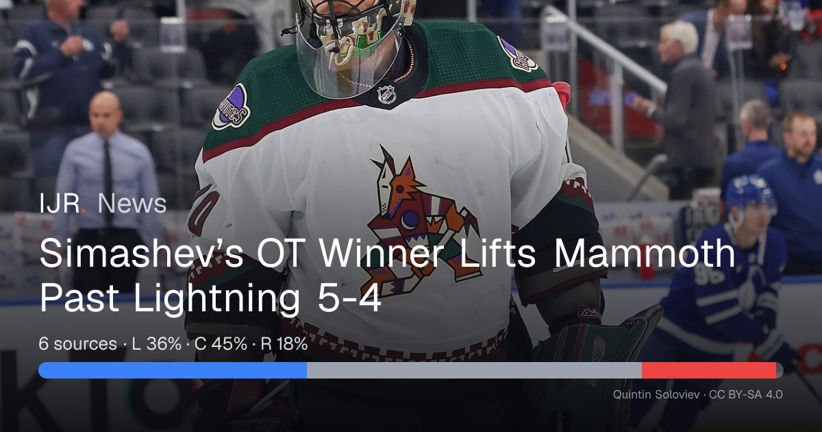 Simashev’s OT Winner Lifts Mammoth Past Lightning 5-4 — IJR News