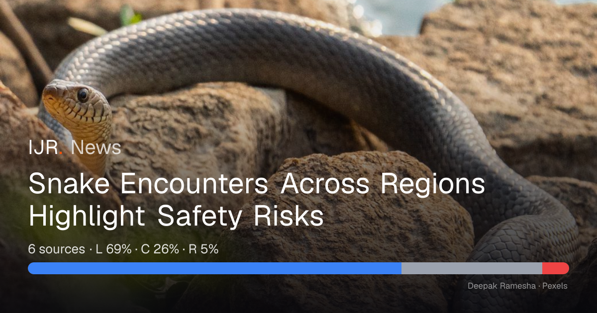 Snake Encounters Across Regions Highlight Safety Risks — IJR News