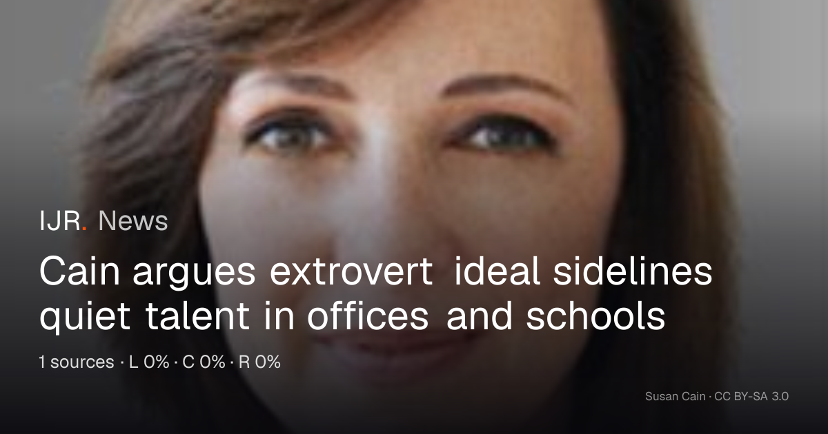 Society built an extrovert ideal that wastes quiet talent — IJR News