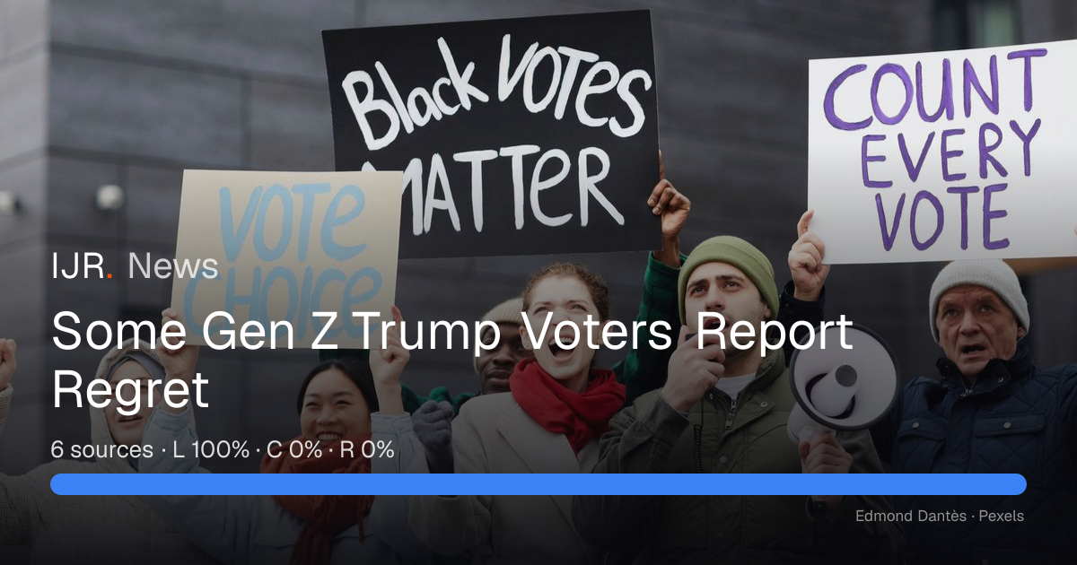 Some Gen Z Trump Voters Report Regret — IJR News