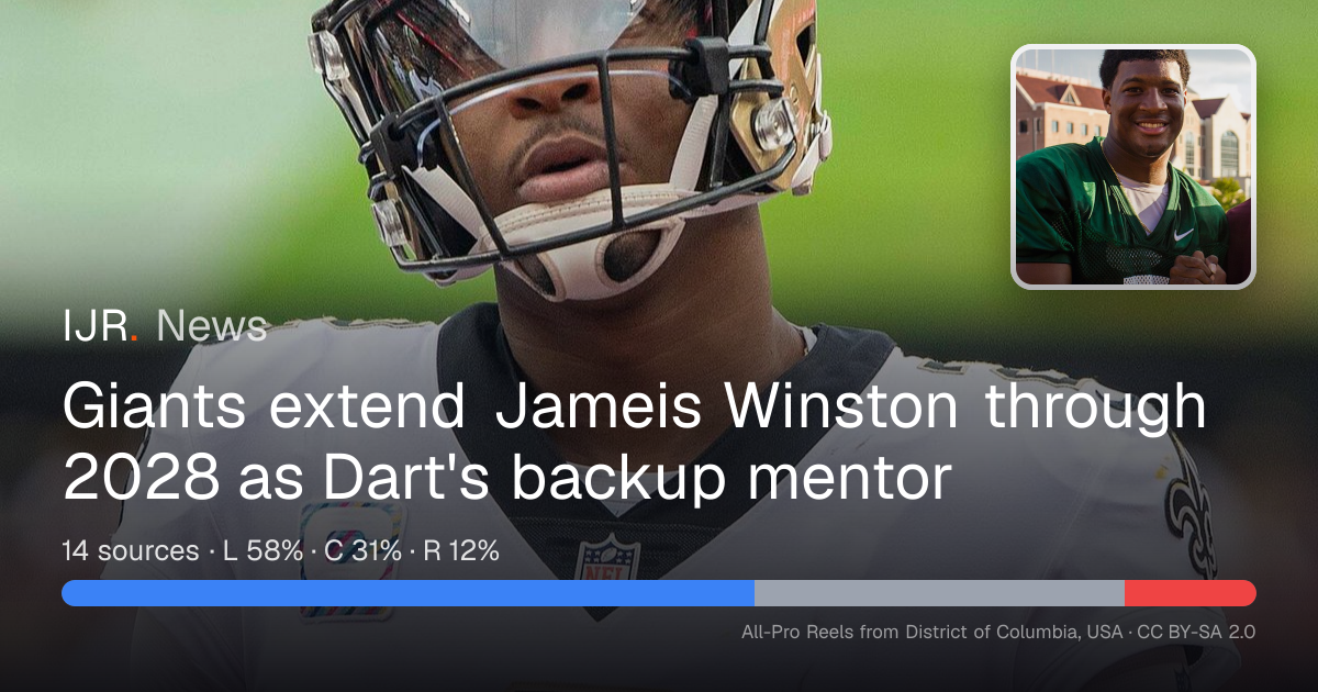 Giants extend Jameis Winston through 2028 as Dart's backup mentor — IJR ...