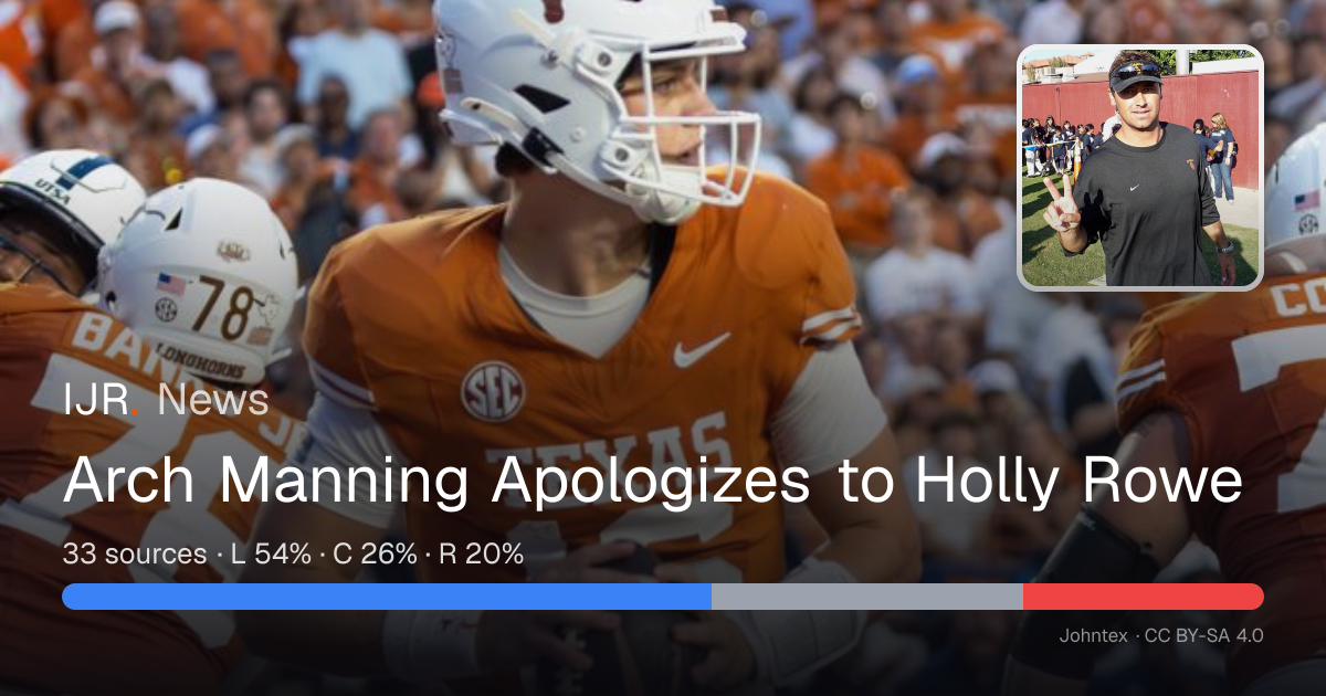 Arch Manning Apologizes to Holly Rowe — IJR News
