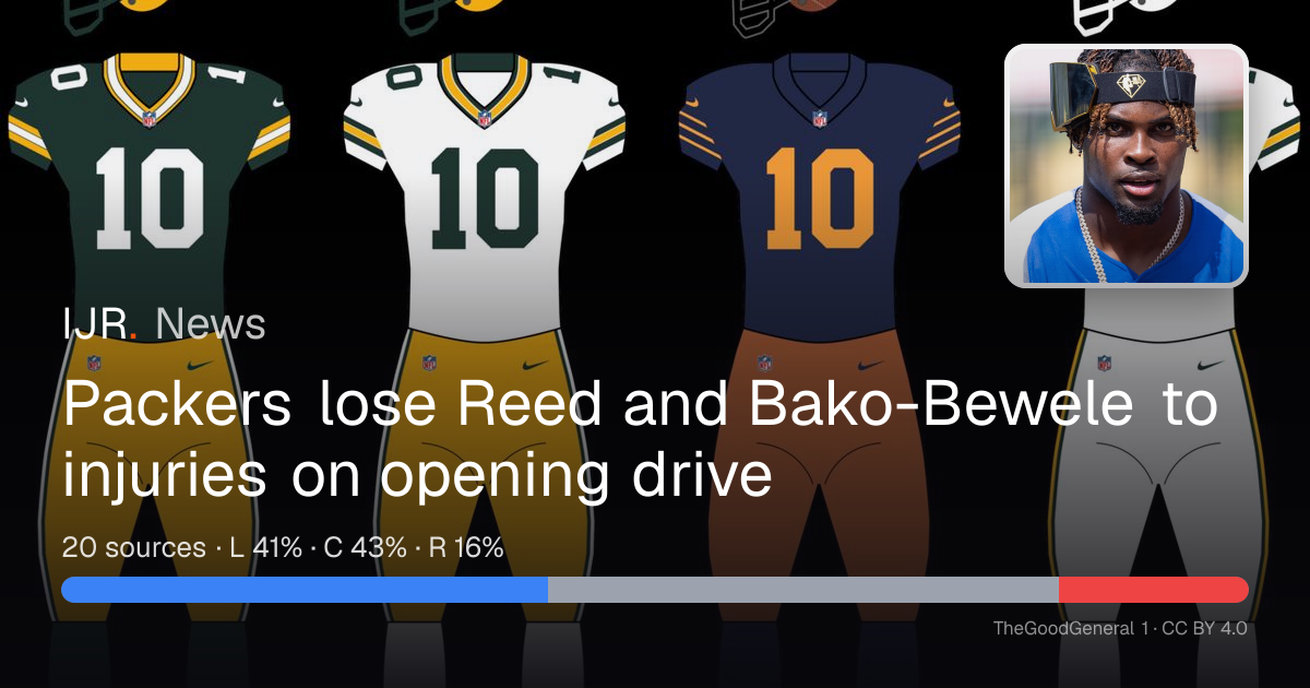 Packers lose Reed and Bako-Bewele to injuries on opening drive — IJR News