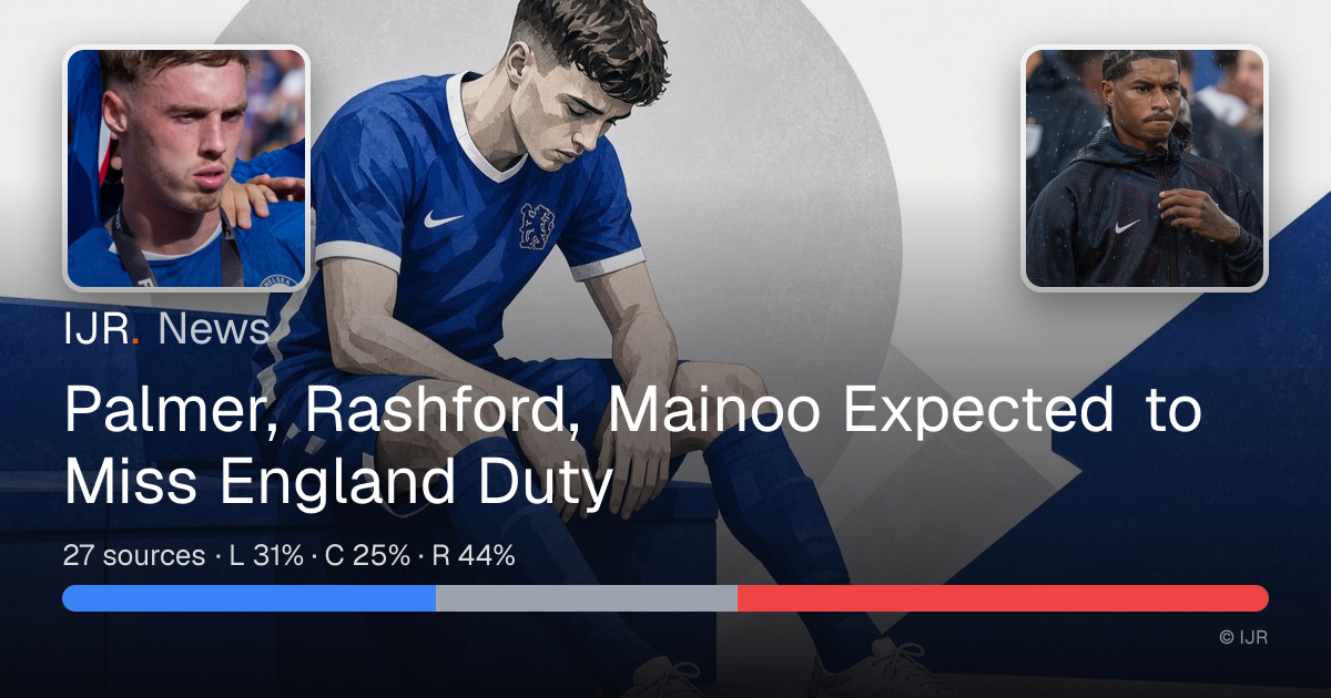 Palmer, Rashford, Mainoo Expected to Miss England Duty — IJR News