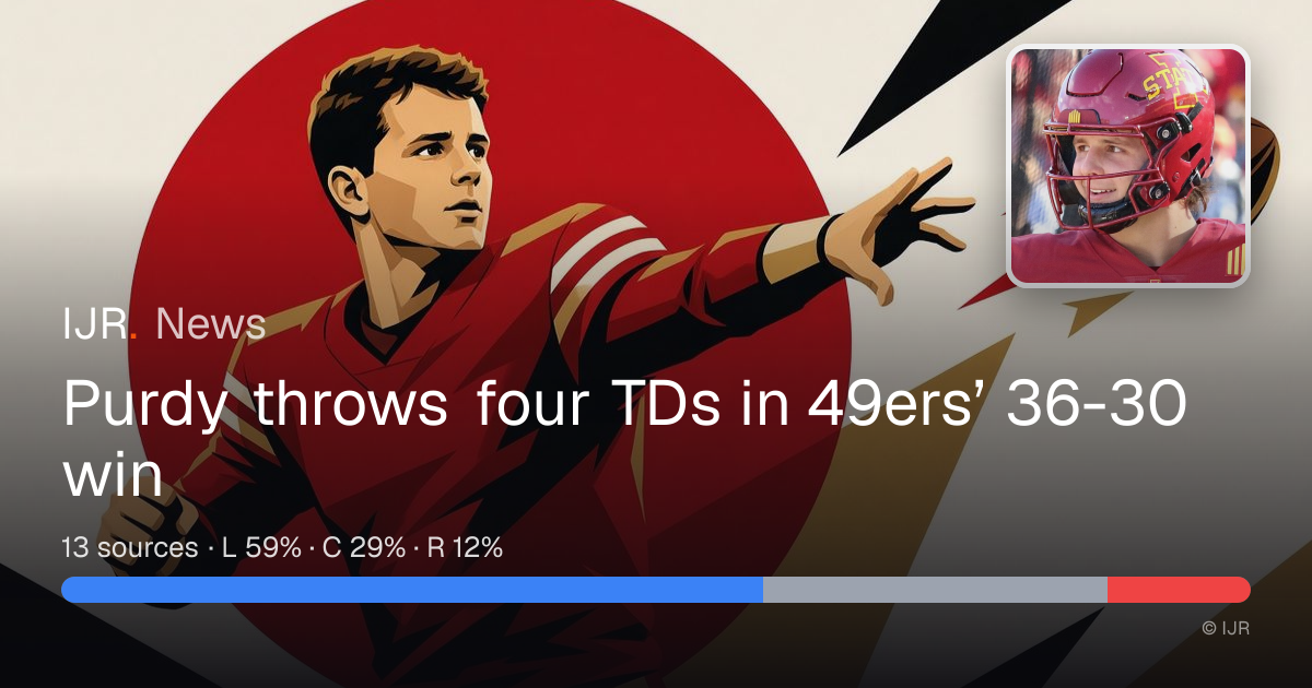 Purdy throws four TDs in 49ers’ 36-30 win — IJR News