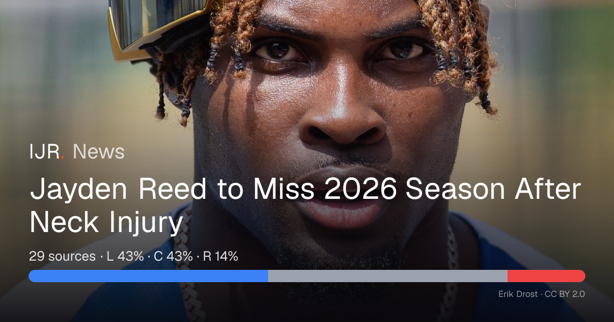 Jayden Reed to Miss 2026 Season After Neck Injury — IJR News