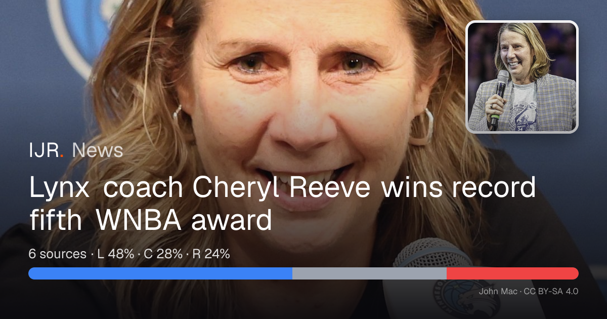 Lynx coach Cheryl Reeve wins record fifth WNBA award — IJR News