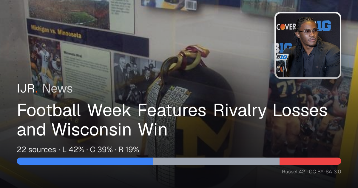 Football Week Features Rivalry Losses and Wisconsin Win — IJR News