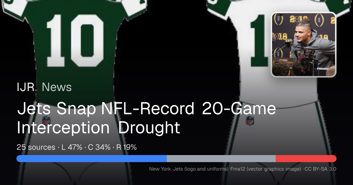Jets Snap NFL-Record 20-Game Interception Drought — IJR News