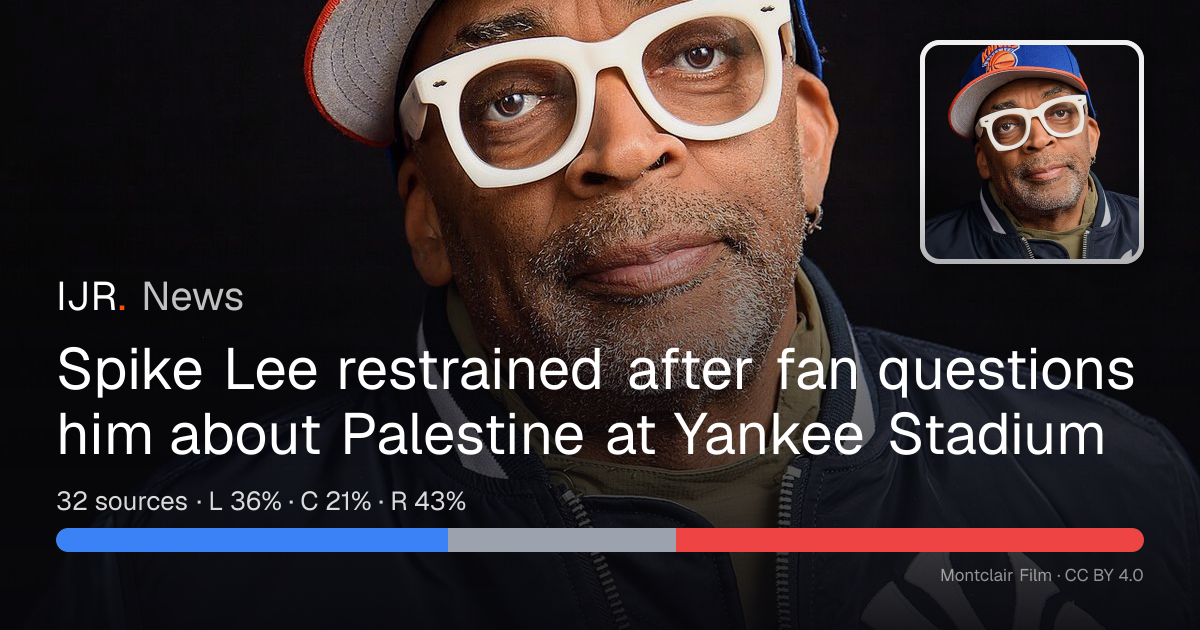 Spike Lee restrained after fan questions him about Palestine at Yankee ...