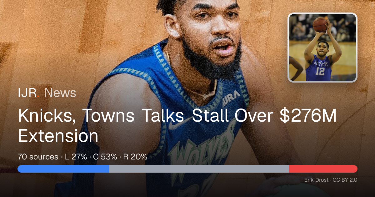 Knicks, Towns Talks Stall Over $276M Extension — IJR News