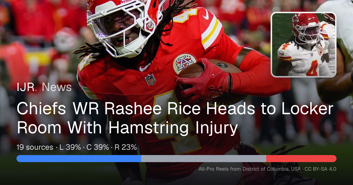 Chiefs WR Rashee Rice Heads to Locker Room With Hamstring Injury — IJR News