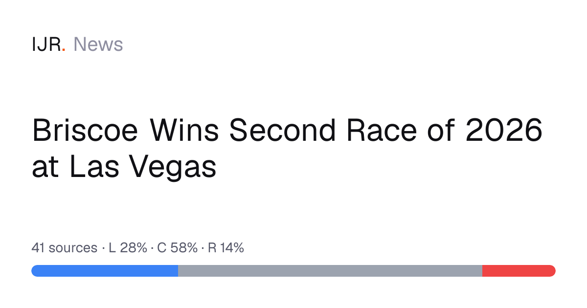 Briscoe Wins Second Race of 2026 at Las Vegas — IJR News