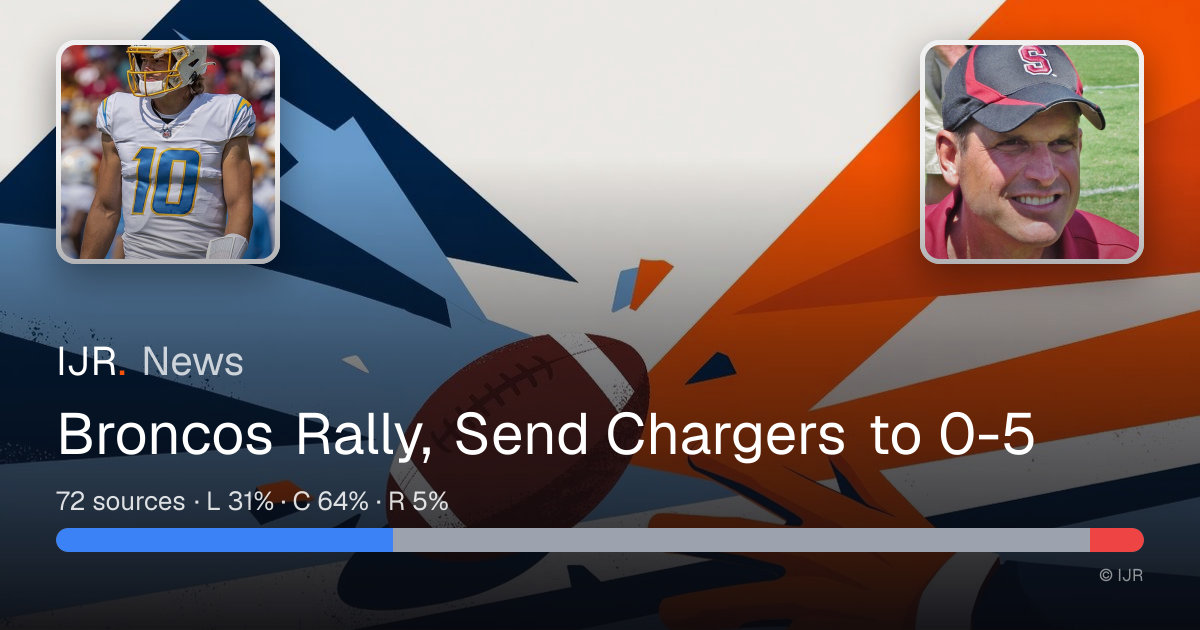Broncos Rally, Send Chargers to 0-5 — IJR News