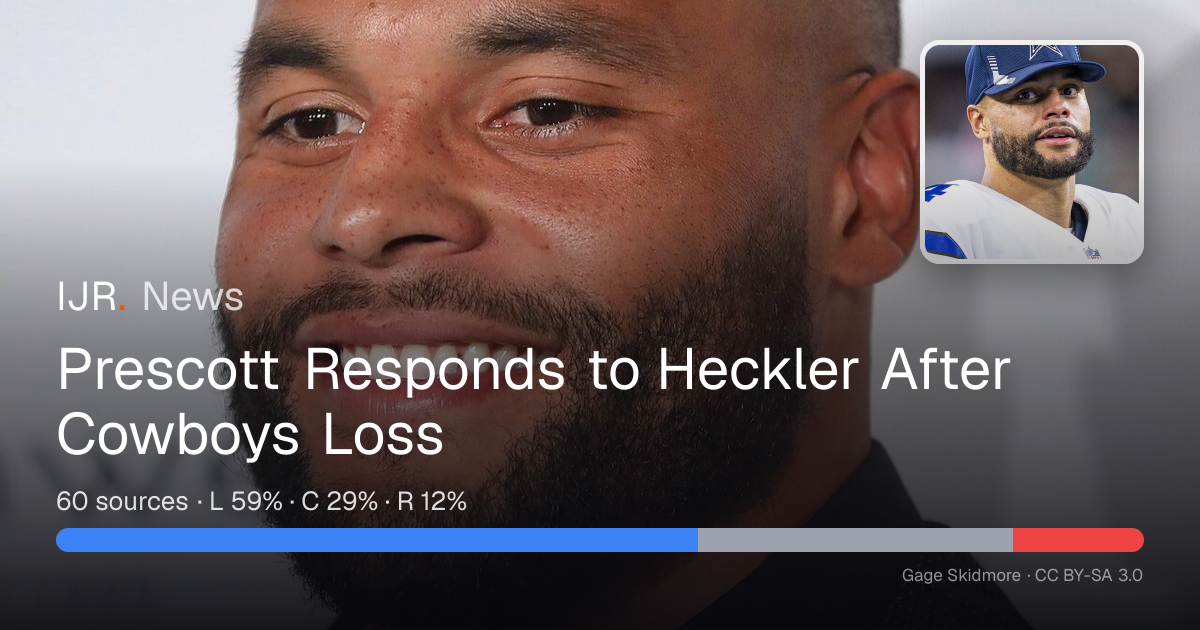 Prescott Responds to Heckler After Cowboys Loss — IJR News