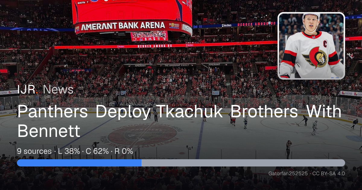 Panthers Deploy Tkachuk Brothers With Bennett — IJR News