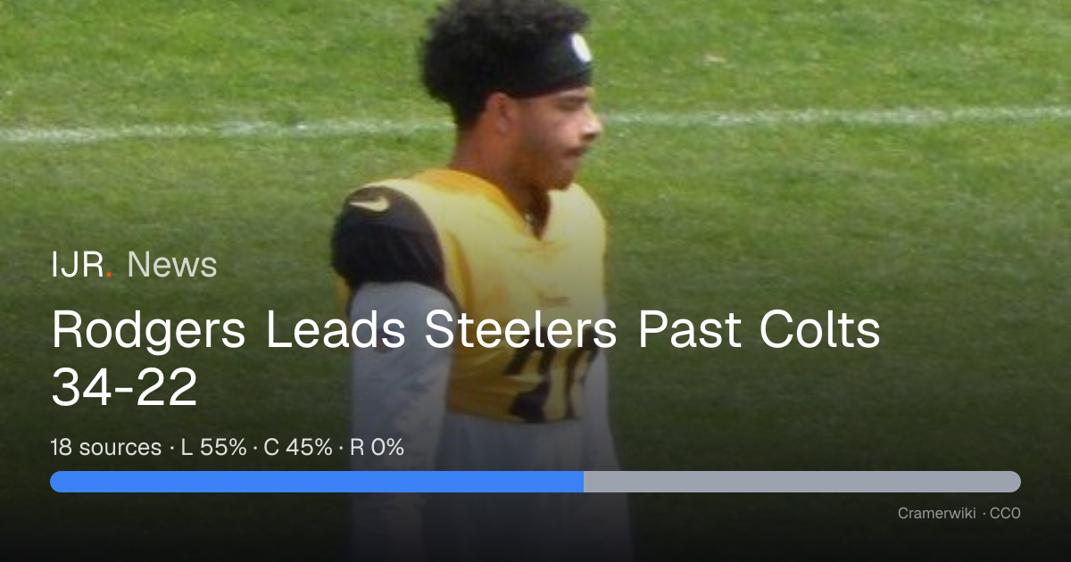 Rodgers Leads Steelers Past Colts 34-22 — IJR News
