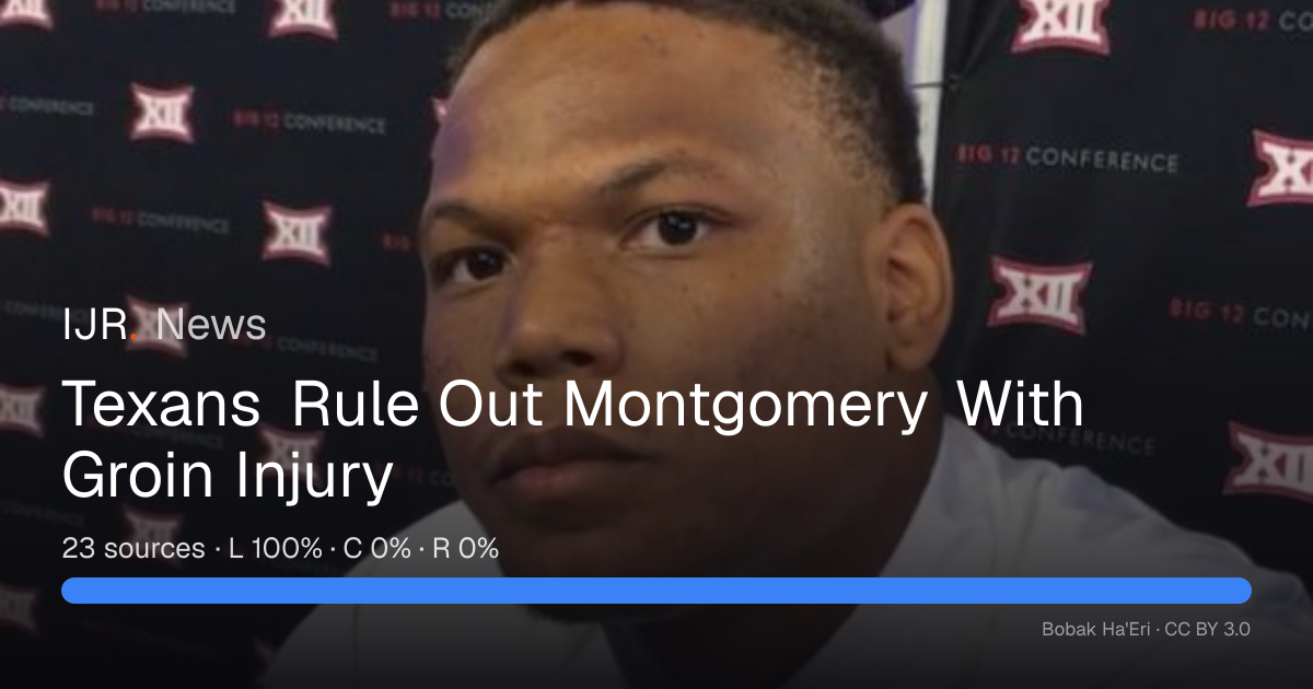 Texans Rule Out Montgomery With Groin Injury — IJR News