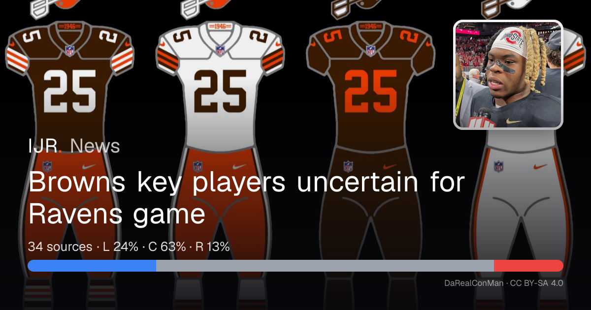 Browns key players uncertain for Ravens game — IJR News