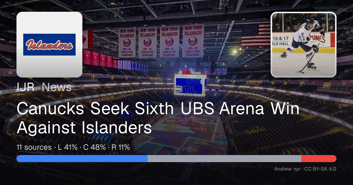 Canucks Seek Sixth UBS Arena Win Against Islanders — IJR News